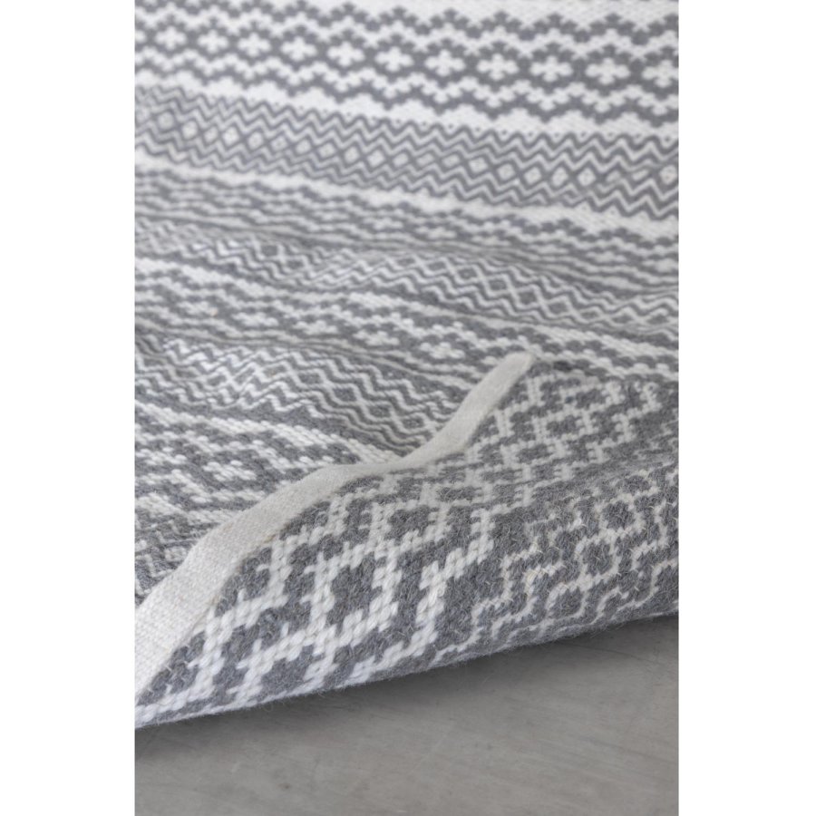 VENTURE DESIGN Sishu gulvtppe - lysegr uld og bomuld (200x300)