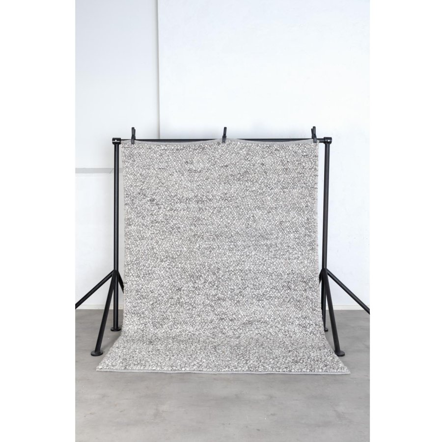 VENTURE DESIGN Jajru gulvtppe - lysegr uld og viskose (200x300) 