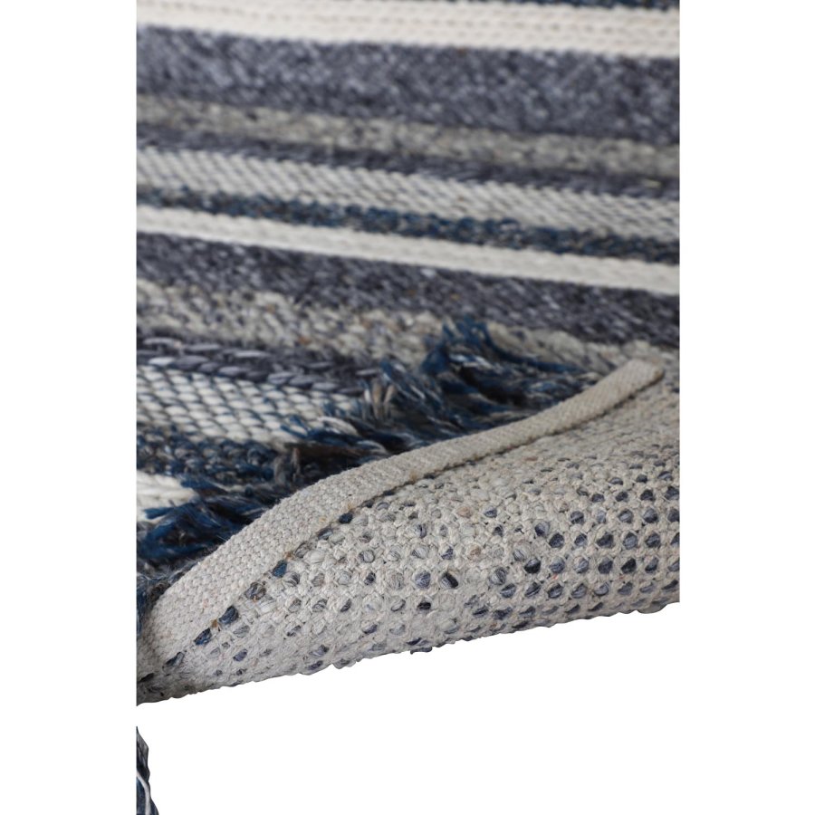 VENTURE DESIGN Agra gulvtppe - gr og bl uld (170x240) 