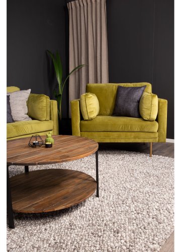 VENTURE DESIGN Boom lnestol, m. armln - grn polyester og metal