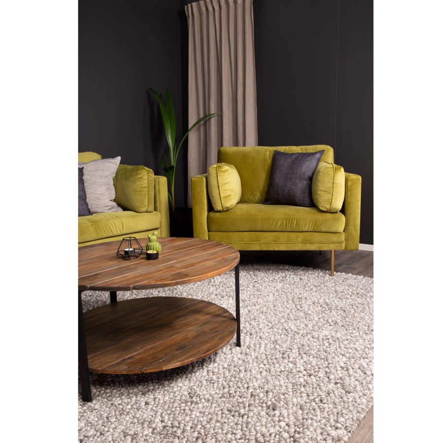 VENTURE DESIGN Boom lnestol, m. armln - grn polyester og metal