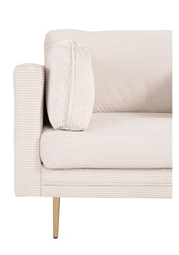 VENTURE DESIGN Boom lnestol, m. armln - beige polyester og metal