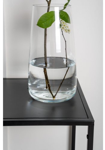 VENTURE DESIGN Staal sidebord, rektangulr - sort stl (38x37)