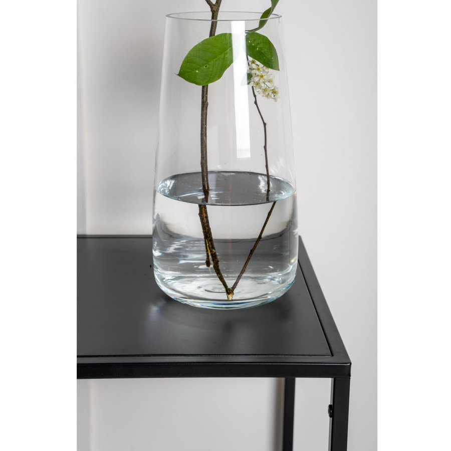 VENTURE DESIGN Staal sidebord, rektangulr - sort stl (38x37)