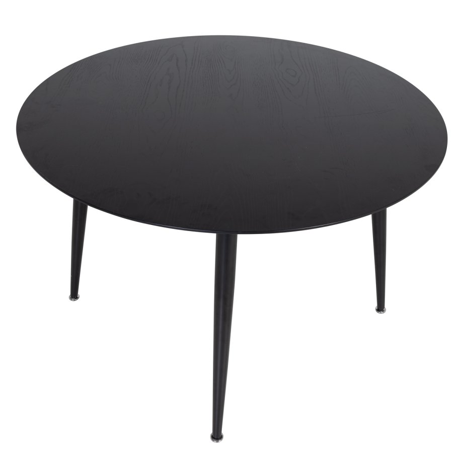 Venture Design Dipp spisebord, rund - sort MDF og sort metal (115)
