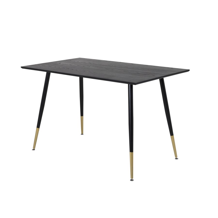 VENTURE DESIGN Dipp spisebord - sort MDF og sort metal (120x85)