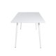 VENTURE DESIGN Polar spisebord - hvid MDF og hvid metal (180x90)