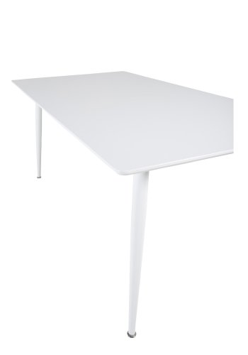 VENTURE DESIGN Polar spisebord - hvid MDF og hvid metal (180x90)