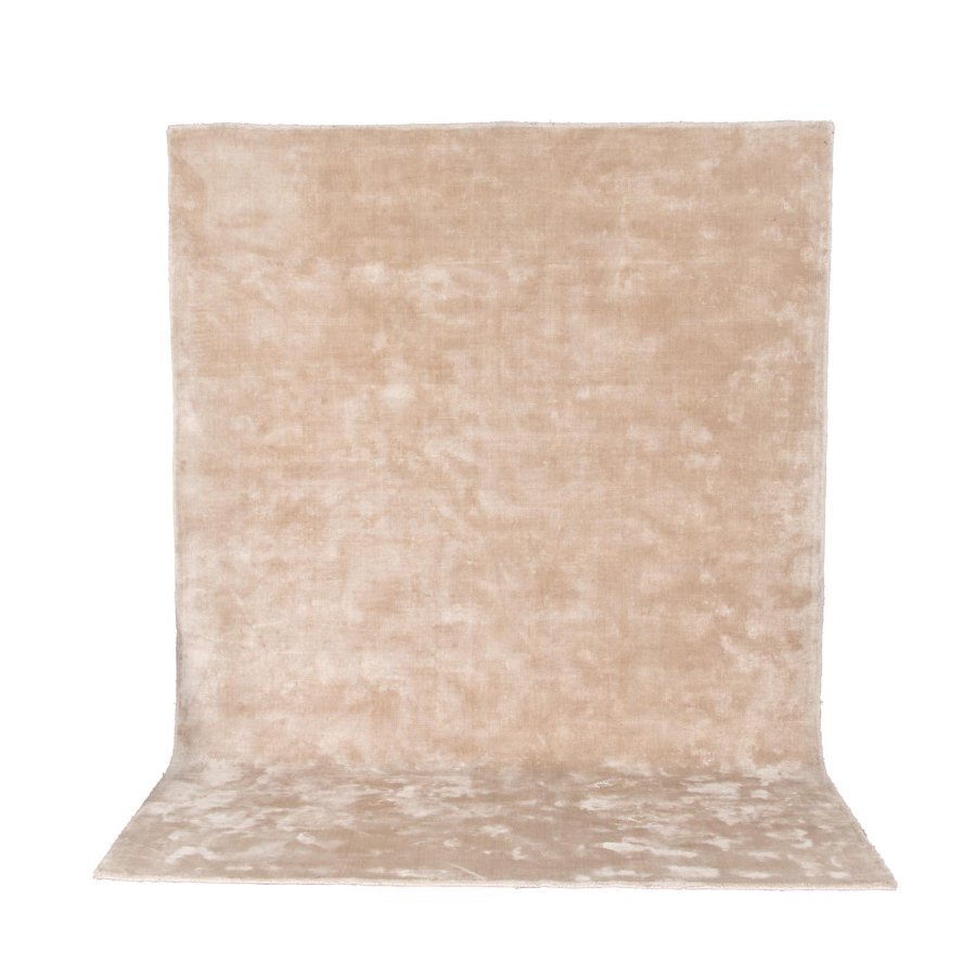 VENTURE DESIGN Indra gulvtppe - beige viskose og bomuld (170x240)