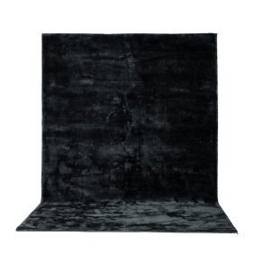 VENTURE DESIGN Indra gulvtppe - grafitgr viskose og bomuld (170x240)