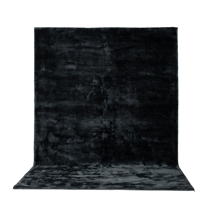 VENTURE DESIGN Indra gulvtppe - grafitgr viskose og bomuld (170x240)