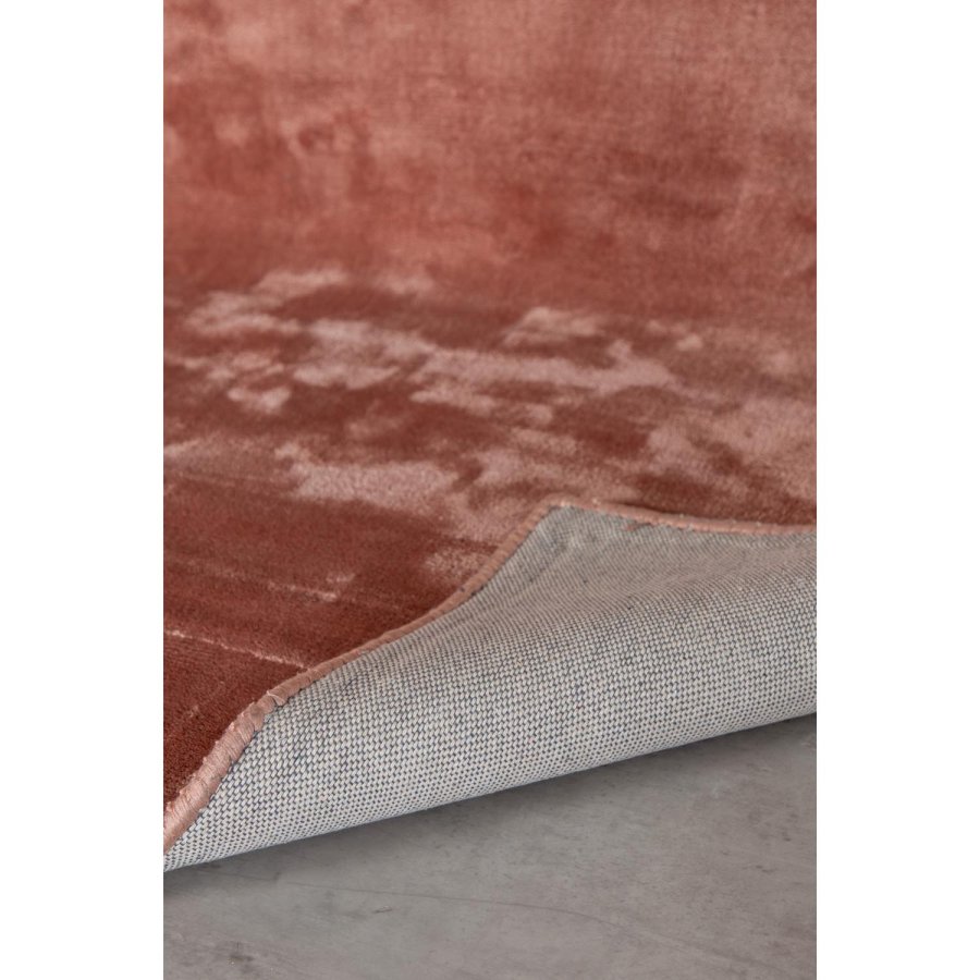 VENTURE DESIGN Indra gulvtppe - rosa viskose og bomuld (170x240)