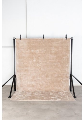 VENTURE DESIGN Indra gulvtppe - beige viskose og bomuld (200x300)