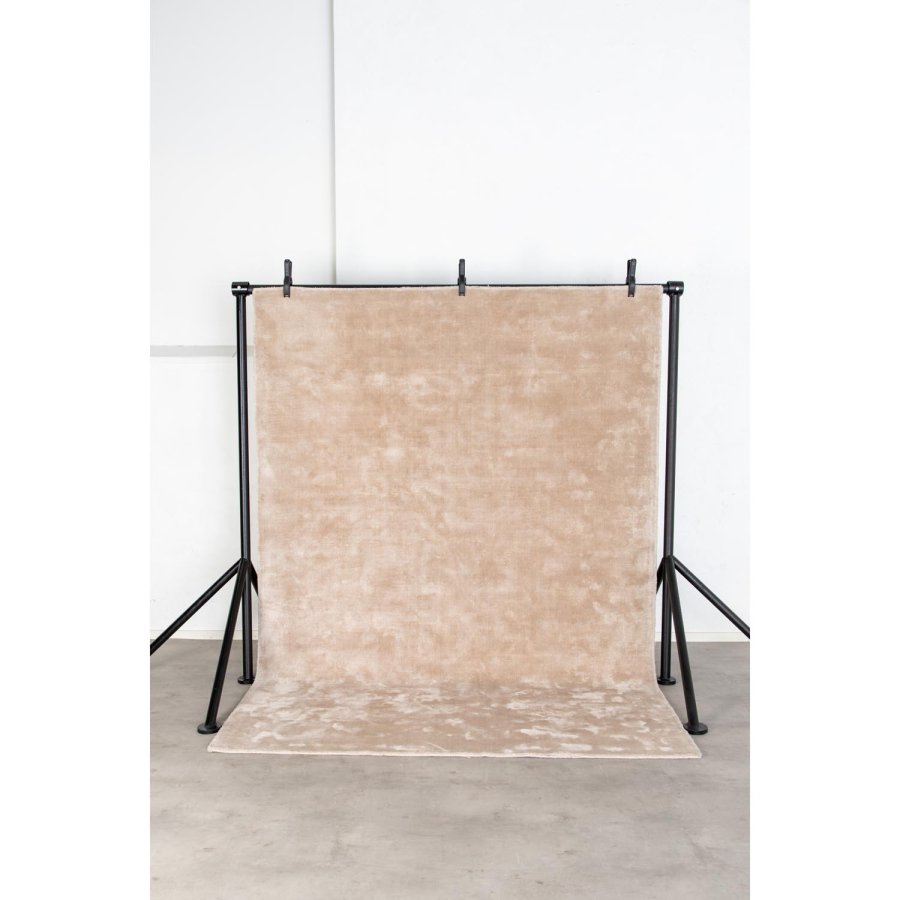 VENTURE DESIGN Indra gulvtppe - beige viskose og bomuld (200x300)