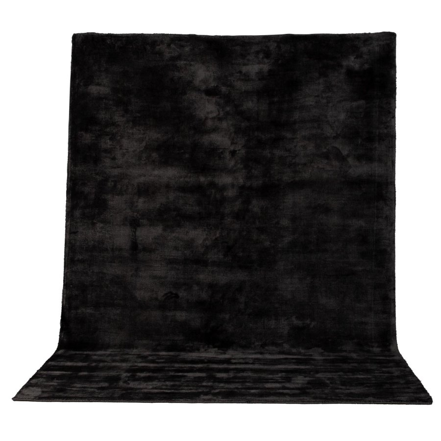 VENTURE DESIGN Indra gulvtppe - mrkegr viskose og bumuld (200x300)