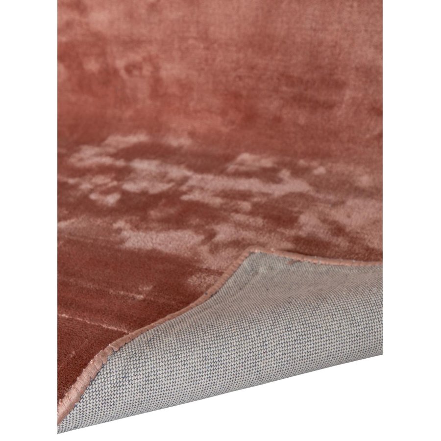 VENTURE DESIGN Indra gulvtppe - rosa viskose og bomuld (250x350)