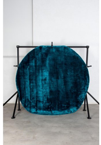 VENTURE DESIGN Indra gulvtppe - turkis viskose og bomuld (200)