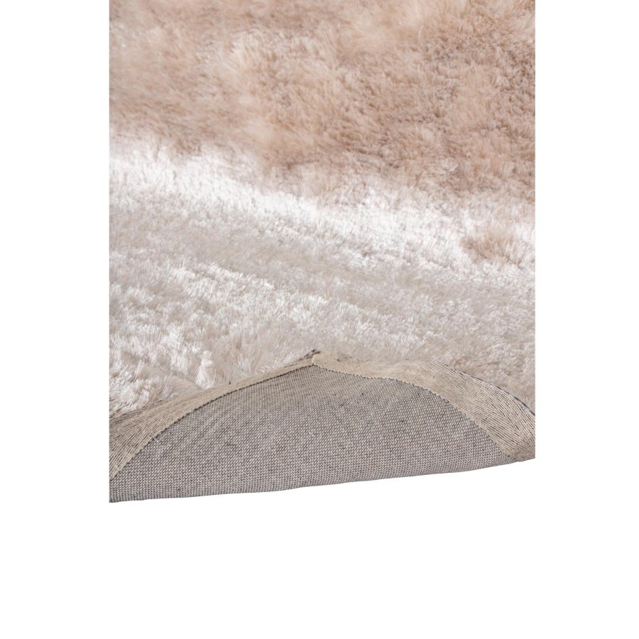 VENTURE DESIGN Shiva Shaggy gulvtppe - champagne polyester og bomuld (170x240)