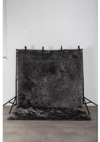 VENTURE DESIGN Shiva Shaggy gulvtppe - gr polyester og bomuld (170x240)