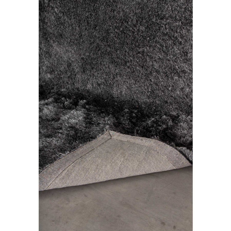 VENTURE DESIGN Shiva Shaggy gulvtppe - gr polyester og bomuld (170x240)