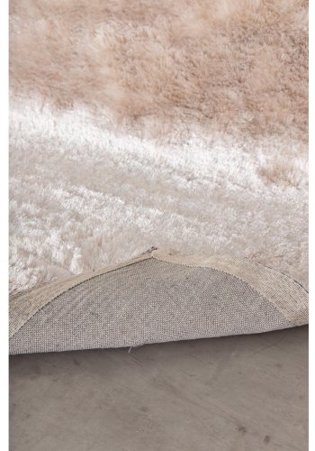 VENTURE DESIGN Shiva Shaggy gulvtppe - champagne polyester og bomuld (200x300)