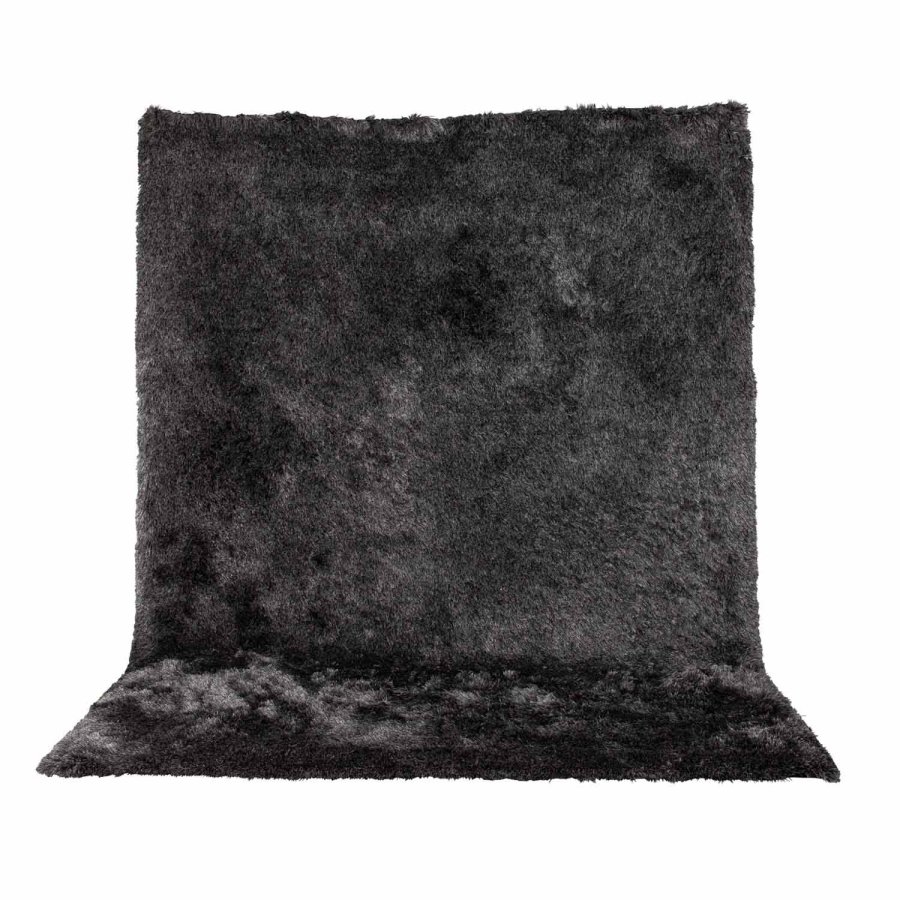 VENTURE DESIGN Shiva Shaggy gulvtppe - gr polyester og bomuld (200x300)