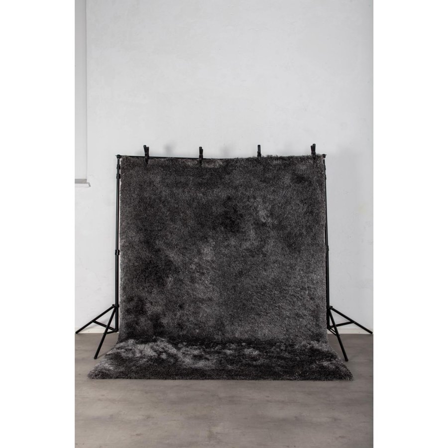 VENTURE DESIGN Shiva Shaggy gulvtppe - gr polyester og bomuld (200x300)