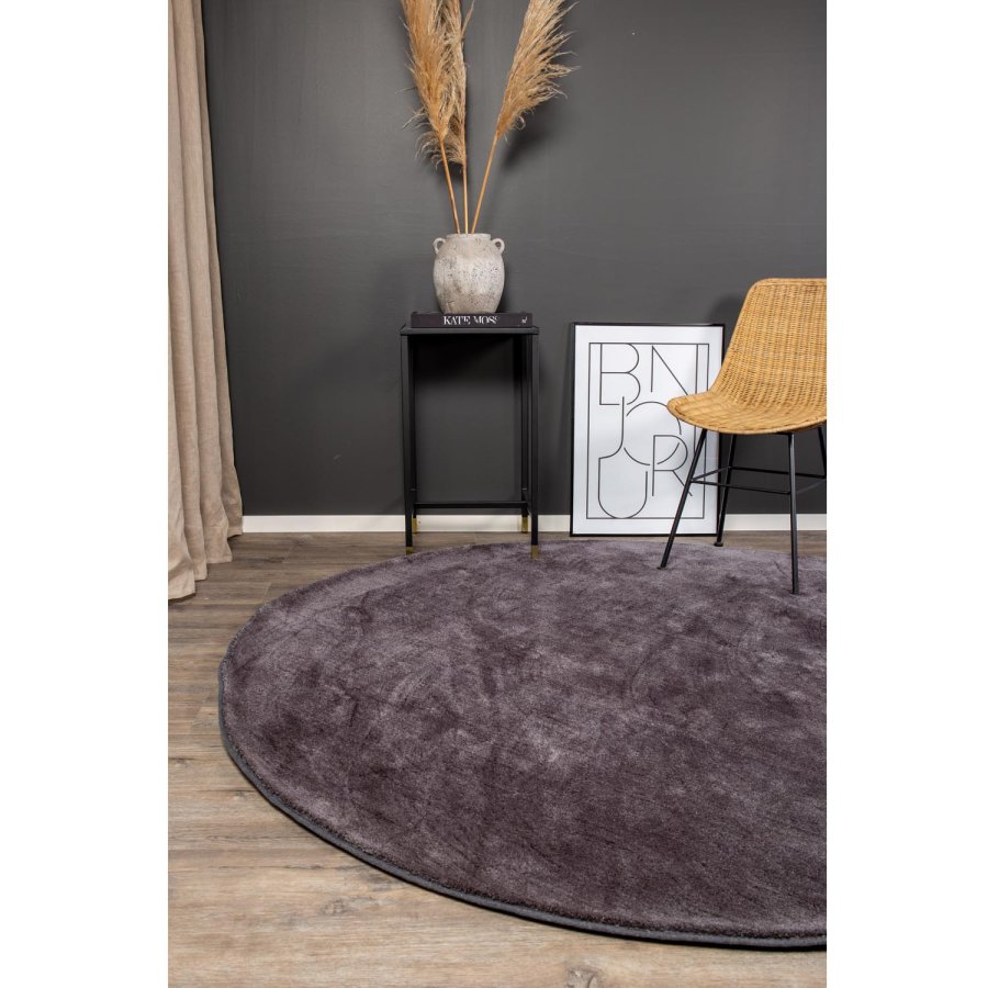 VENTURE DESIGN Undra gulvtppe - mrkegr viskose (200)