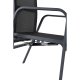 VENTURE DESIGN Copacabana recliner havestol, m. armln - sort textilene og aluminium