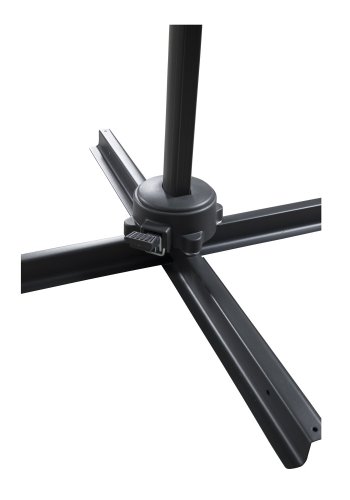 VENTURE DESIGN Leeds parasol med tilt, 3m - sort aluminium og stl 