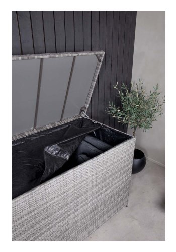 VENTURE DESIGN rektangulr Amazon udendrs hyndeboks - gr rattan og stl 