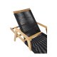 VENTURE DESIGN Little John udendrs liggestol - natur akacietr og sort reb 