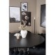 VENTURE DESIGN Copenhagen spisebordsst, m. 4 stole - sort finer/sort metal og sort fljl/sort metal