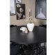 VENTURE DESIGN Copenhagen spisebordsst, m. 4 stole - sort finer/sort metal og sort fljl/sort metal