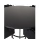 VENTURE DESIGN Copenhagen spisebordsst, m. 4 stole - sort finer/sort metal og sort fljl/sort metal