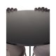 VENTURE DESIGN Copenhagen spisebordsst, m. 4 stole - sort finer/sort metal og gr fljl/sort metal