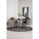 VENTURE DESIGN Copenhagen spisebordsst, m. 4 stole - sort finer/sort metal og gr fljl/sort metal