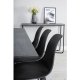 VENTURE DESIGN Marina spisebordsst, m. 6 stole - sort finer/sort metal og sort plastik/sort jern
