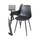 VENTURE DESIGN Marina spisebordsst, m. 6 stole - sort finer/sort metal og sort plastik/sort jern