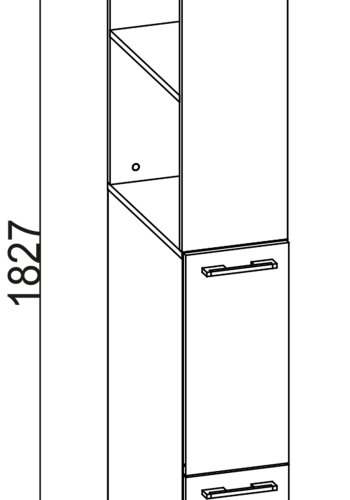 VCM NORDIC Sadilo XL badevrelse rumdeler, m. 2 bne rum og 2 skuffer - natur tr