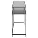 ACT NORDIC Seaford konsolbord, m. 1 hylde - sort melaminask og metal (120x35)