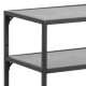 ACT NORDIC Seaford konsolbord, m. 1 hylde - sort melaminask og metal (120x35)