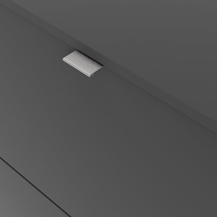 TVILUM Shoes skoskab, m. 2 klaplger med 2 rum - mat gr melamin/folie spnplade