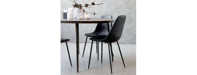 Sorte spisebordsstole