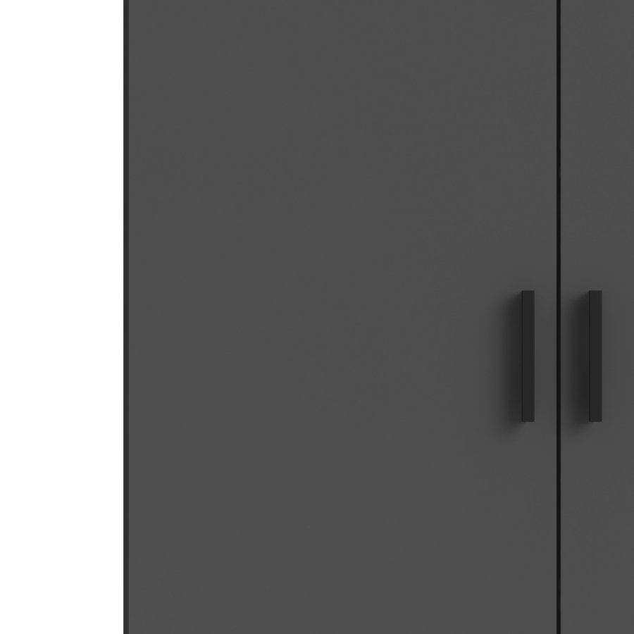 TVILUM Sprint Garderobeskab 2 lger + 3 skuffer - ParcelMatt Grey Matt Grey