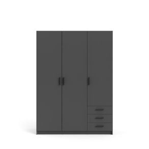 TVILUM Sprint Garderobeskab 3 lger + 3 skuffer - ParcelMatt Grey Matt Grey