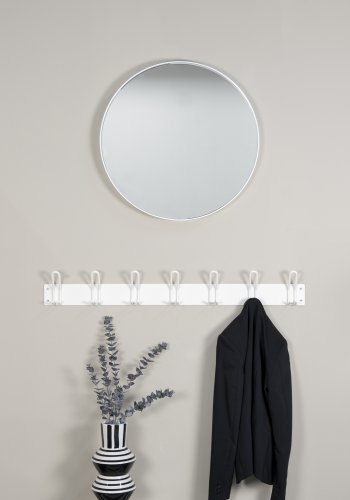 SPINDER DESIGN Miles 7 knagerkke, m. 7 knager - hvid stl