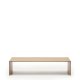 KAVE HOME Litto egefiner sofabord med naturlig farve finish, 140 x 70 cm