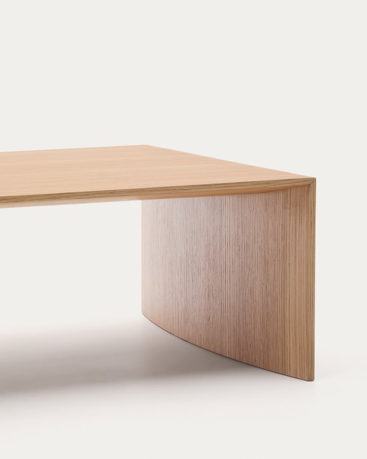 KAVE HOME Litto egefiner sofabord med naturlig farve finish, 140 x 70 cm