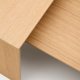 KAVE HOME Litto egefiner sofabord med naturlig farve finish, 140 x 70 cm